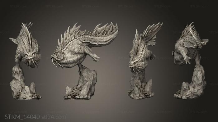 Figurines heroes, monsters and demons (Trench Abyssal Depths Morlock Predator The Bas, STKM_14040) 3D models for cnc