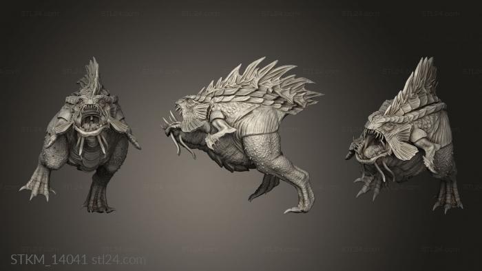 Figurines heroes, monsters and demons (Trench Abyssal Depths Morlok Pouncers The, STKM_14041) 3D models for cnc
