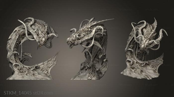 Figurines heroes, monsters and demons (Trench Abyssal Depths under the Aboleth, STKM_14045) 3D models for cnc