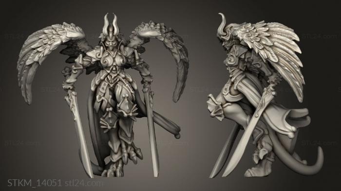 Figurines heroes, monsters and demons (Hell Hath Fury Erinyes, STKM_14051) 3D models for cnc