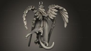 Figurines heroes, monsters and demons (Hell Hath Fury Erinyes, STKM_14051) 3D models for cnc