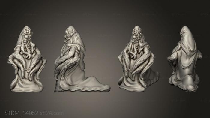 Figurines heroes, monsters and demons (Hell Hath Fury Face One, STKM_14052) 3D models for cnc