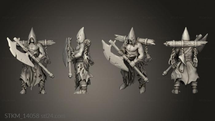 Figurines heroes, monsters and demons (LORD ZOMBIES, STKM_14058) 3D models for cnc