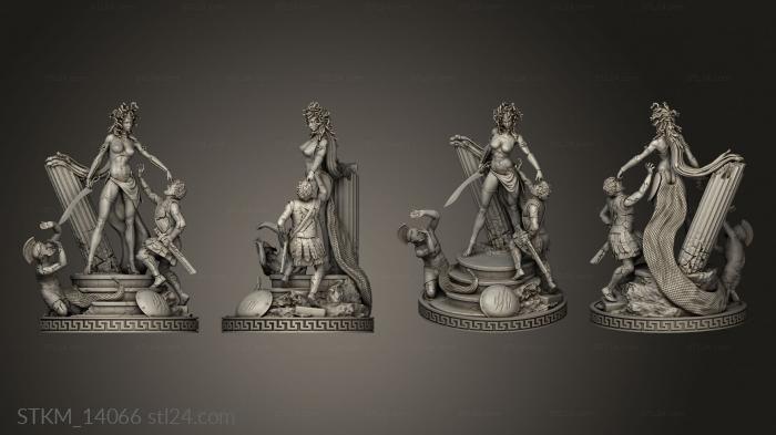 Figurines heroes, monsters and demons (Escultor Medusa Greek, STKM_14066) 3D models for cnc