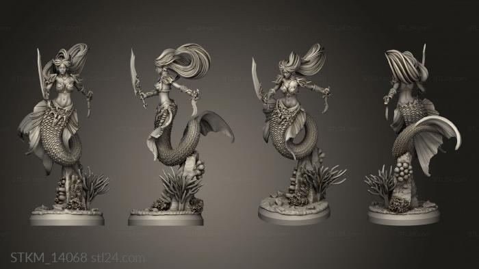 Figurines heroes, monsters and demons (Female Kingdom Warrior, STKM_14068) 3D models for cnc