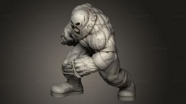 Figurines heroes, monsters and demons (JUGGERNAUT Unstoppable Muscle Man, STKM_14074) 3D models for cnc