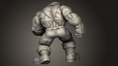 Figurines heroes, monsters and demons (JUGGERNAUT Unstoppable Muscle Man, STKM_14074) 3D models for cnc