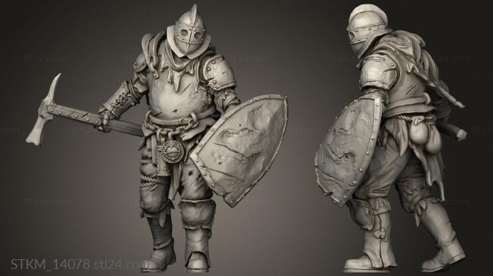 Figurines heroes, monsters and demons (Hero Defender Otto Palad, STKM_14078) 3D models for cnc