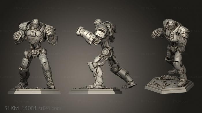 Figurines heroes, monsters and demons (Machine Roboxer, STKM_14081) 3D models for cnc