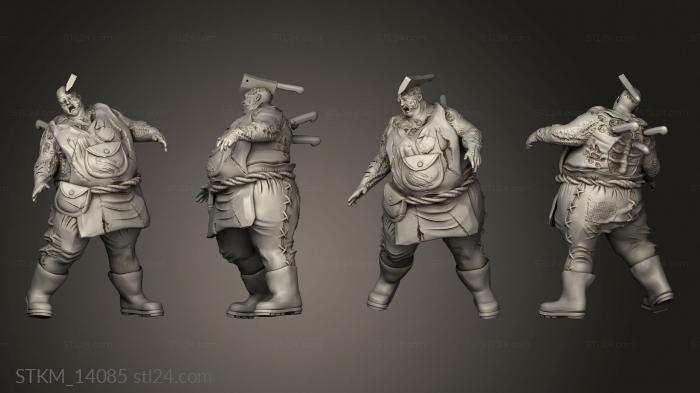 Figurines heroes, monsters and demons (Heroes and Beasts Onyx Fayhallow butcher, STKM_14085) 3D models for cnc