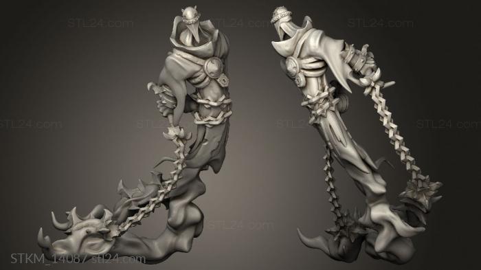 Статуэтки герои, монстры и демоны (Тюремщики Проклятые Пожиратели Душ, STKM_14087) 3D модель для ЧПУ станка