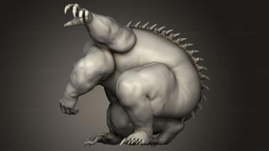 Figurines heroes, monsters and demons (Heroes Beasts THE BEAST, STKM_14089) 3D models for cnc