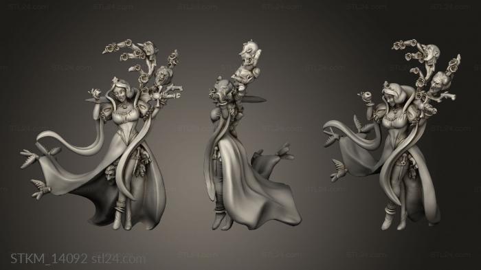 Figurines heroes, monsters and demons (Heroes fairy tales Snow White smile, STKM_14092) 3D models for cnc