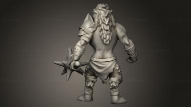 Figurines heroes, monsters and demons (heros Gnoll Ravager, STKM_14094) 3D models for cnc