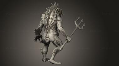 Figurines heroes, monsters and demons (Innsmouth Investigators ELITE DEEPONE, STKM_14098) 3D models for cnc