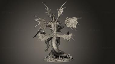 Figurines heroes, monsters and demons (INCANTRIX Demon Dragon, STKM_14099) 3D models for cnc