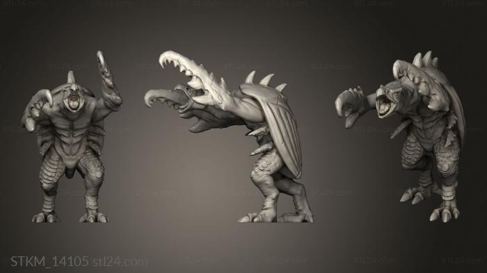 Figurines heroes, monsters and demons (Hook Horror Two Claws Attack, STKM_14105) 3D models for cnc