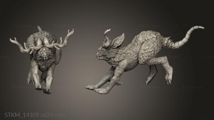 Figurines heroes, monsters and demons (Jackalope, STKM_14109) 3D models for cnc