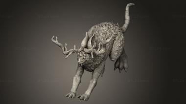 Figurines heroes, monsters and demons (Jackalope, STKM_14109) 3D models for cnc