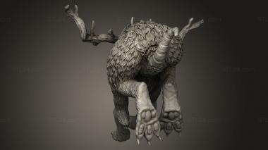 Figurines heroes, monsters and demons (Jackalope, STKM_14109) 3D models for cnc