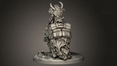 Figurines heroes, monsters and demons (Hogarth Viking Mounted, STKM_14111) 3D models for cnc