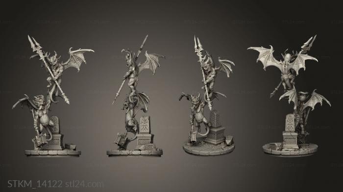Figurines heroes, monsters and demons (Malignancy, STKM_14122) 3D models for cnc