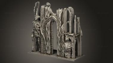 Figurines heroes, monsters and demons (Horrorscapes Architecture, STKM_14123) 3D models for cnc