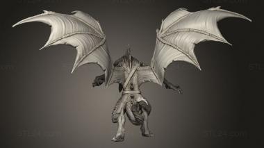 Figurines heroes, monsters and demons (Hour Demons Draconic Demon Black Breath Attack, STKM_14124) 3D models for cnc