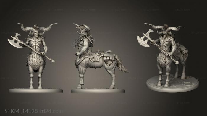Figurines heroes, monsters and demons (Hour Demons Demonic Centaur, STKM_14128) 3D models for cnc