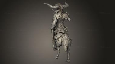 Figurines heroes, monsters and demons (Hour Demons Demonic Centaur Intimidating, STKM_14129) 3D models for cnc