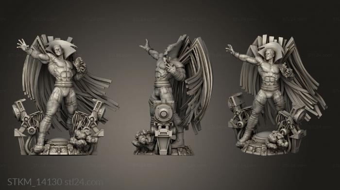 Статуэтки герои, монстры и демоны (Мистер Зловещая Статуя, STKM_14130) 3D модель для ЧПУ станка