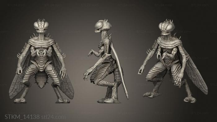 Figurines heroes, monsters and demons (Hour Demons Fly Demon, STKM_14138) 3D models for cnc
