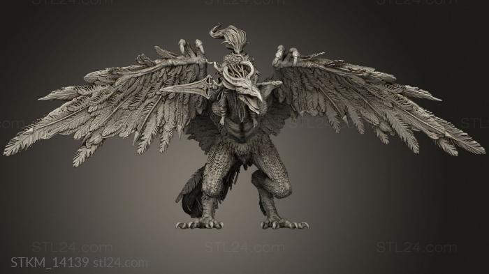 Статуэтки герои, монстры и демоны (Имя Короля Темных Душ the Storm, STKM_14139) 3D модель для ЧПУ станка