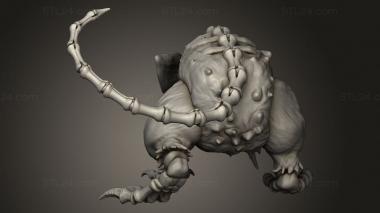 Figurines heroes, monsters and demons (Hour Demons Giant Rat Revenant Walking, STKM_14141) 3D models for cnc