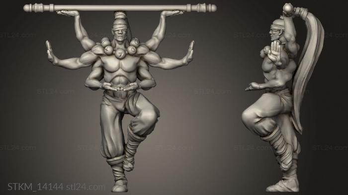 Figurines heroes, monsters and demons (Heaven Hath Asuras, STKM_14144) 3D models for cnc
