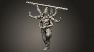 Figurines heroes, monsters and demons (Heaven Hath Asuras, STKM_14144) 3D models for cnc