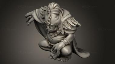 Figurines heroes, monsters and demons (Hour Demons Ogre Warlock, STKM_14148) 3D models for cnc