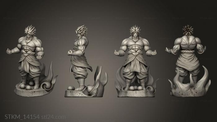 Figurines heroes, monsters and demons (Mandos Broly Dragonball Fighter Balls, STKM_14154) 3D models for cnc