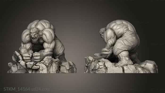Figurines heroes, monsters and demons (Hulk Smash, STKM_14164) 3D models for cnc
