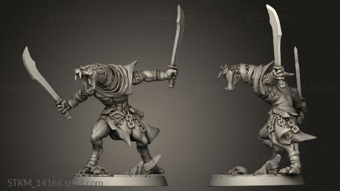 Figurines heroes, monsters and demons (Maneaters Nagarkot Nagarkot Thralls Thrall, STKM_14166) 3D models for cnc