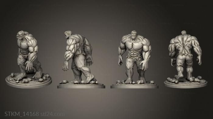 Figurines heroes, monsters and demons (hulknacho, STKM_14168) 3D models for cnc