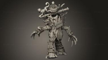 Figurines heroes, monsters and demons (Hungry Piranhas Treeman Star player, STKM_14174) 3D models for cnc