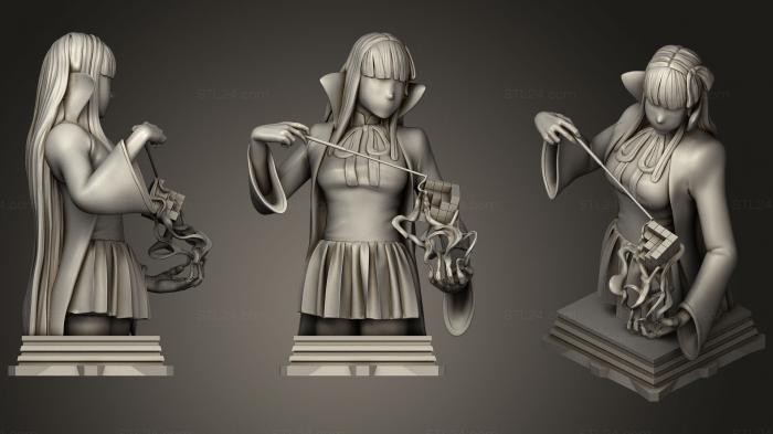 Figurines heroes, monsters and demons (Fate Grand Order Moon Cancer Class Chess Piece, STKM_1418) 3D models for cnc