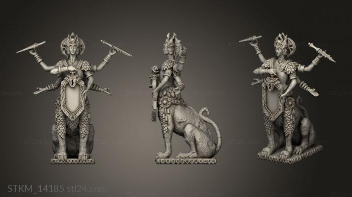 Figurines heroes, monsters and demons (Idole Statue, STKM_14185) 3D models for cnc