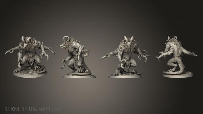 Figurines heroes, monsters and demons (The Abyss Glabrezu, STKM_14186) 3D models for cnc