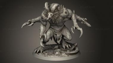 Figurines heroes, monsters and demons (The Abyss Glabrezu, STKM_14186) 3D models for cnc