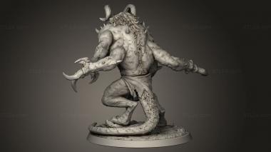 Figurines heroes, monsters and demons (The Abyss Glabrezu, STKM_14186) 3D models for cnc