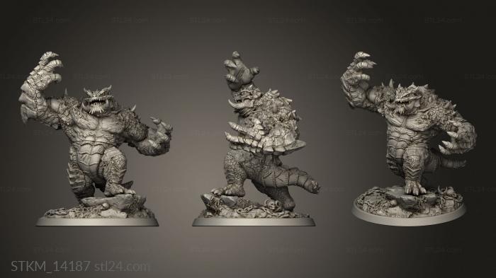Figurines heroes, monsters and demons (The Abyss Hezrou, STKM_14187) 3D models for cnc