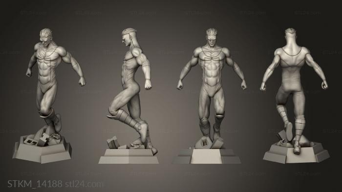 Статуэтки герои, монстры и демоны (Марк Грейсон Из Непобедимого, STKM_14188) 3D модель для ЧПУ станка