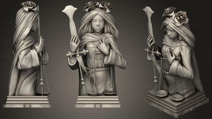 Статуэтки герои, монстры и демоны (Шахматная фигура класса Правитель Великого Ордена судьбы, STKM_1419) 3D модель для ЧПУ станка
